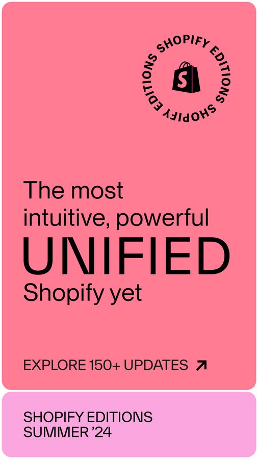 Ad preview for Shopify