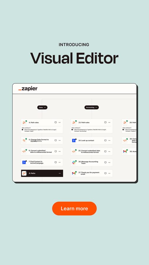 Ad preview for Zapier