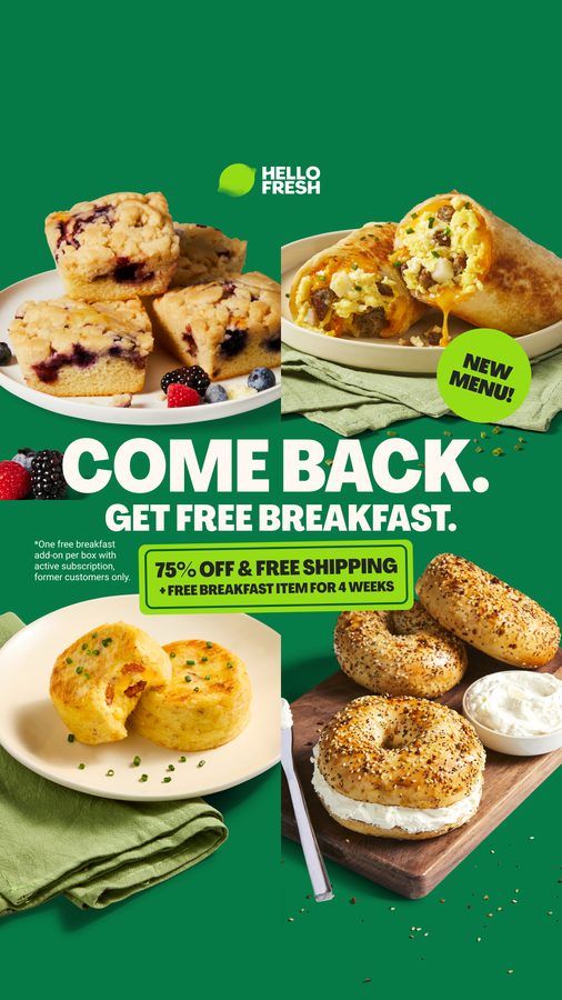 Ad preview for HelloFresh