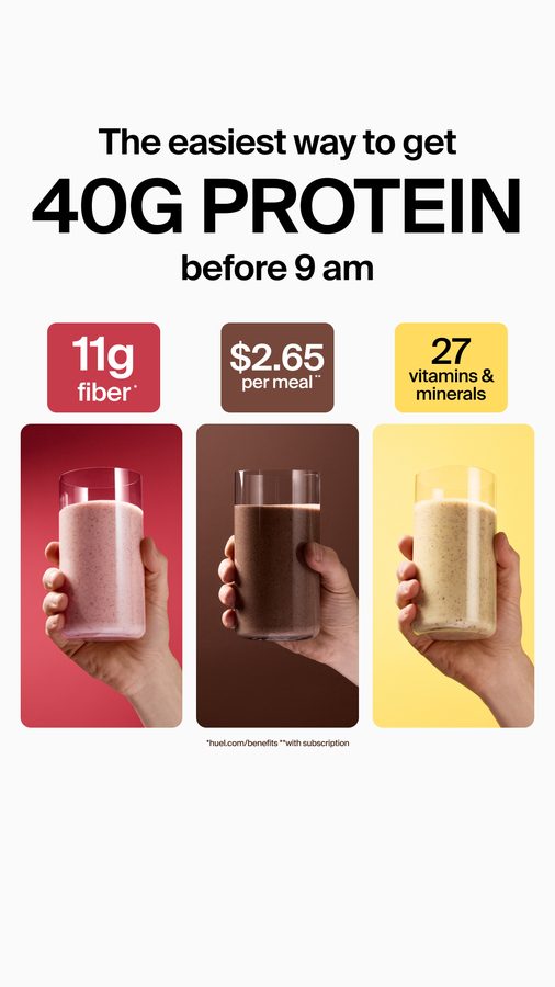 Ad preview for Huel