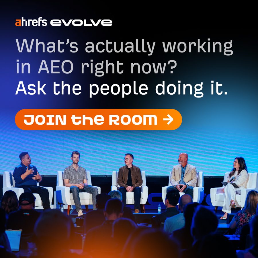 Ad preview for Ahrefs