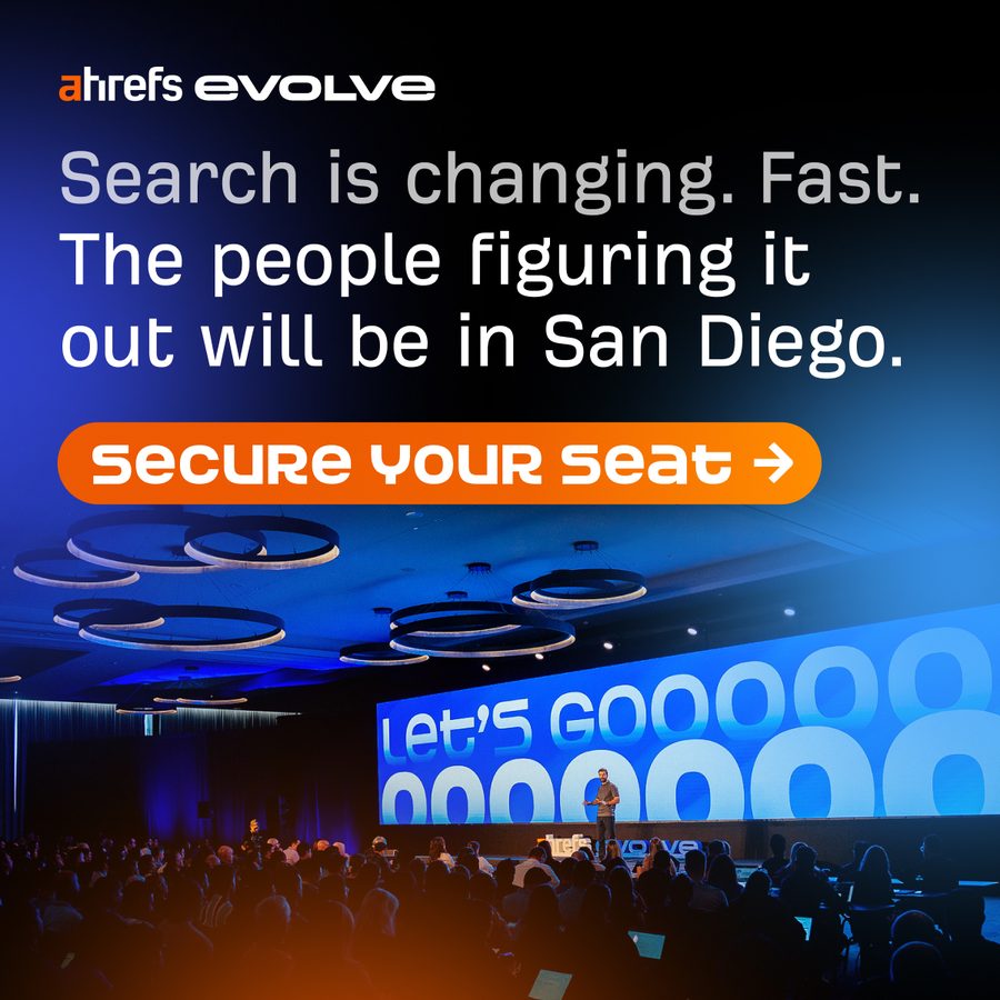 Ad preview for Ahrefs