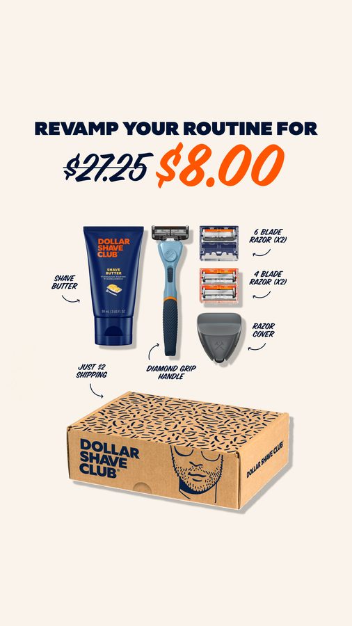 Ad preview for Dollar Shave Club