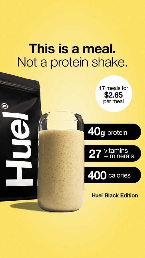 Ad preview for Huel