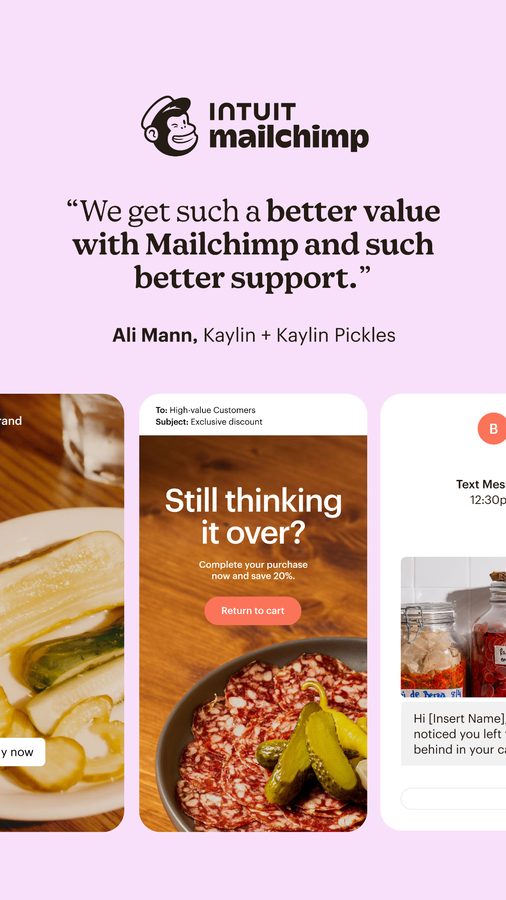 Ad preview for Intuit Mailchimp